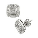 銀色 シルバー ダイヤモンド イヤリング 白色 ホワイト 4CT. T.W. 【 JEWELEXCESS STERLING SILVER 1/4-CT. DIA...
