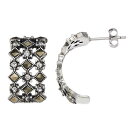 【★Fashion THE SALE★7/12午前10時迄】イヤリング & 【 TORI HILL MARCASITE CRYSTAL OPENWORK EARRINGS / SILVERTONE 】 ジュエリー アクセサリー レディースジュエリー(4)