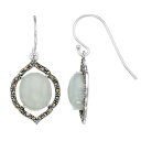 翡翠 ジェード イヤリング & 【 TORI HILL MARCASITE JADE MOROCCAN DROP EARRINGS / SILVERTONE 】 ジュエリー アクセサリー レディースジュエリー