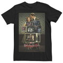 キャラクター Tシャツ 黒色 ブラック 【 LICENSED CHARACTER MARVEL STUDIOS WANDAVISION THROUGH THE YEARS COLLAGE POSTER TEE / BLACK 】 メンズファッション トップス カットソー