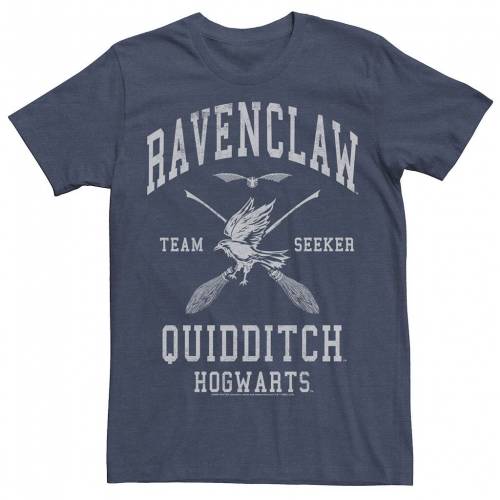 キャラクター Tシャツ 紺色 ネイビー ヘザー 【 LICENSED CHARACTER HARRY POTTER QUIDDITCH RAVENCLAW SEEKER DESIGN TEE / NAVY HEATHER 】 メンズファッション トップス カットソー