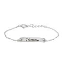 銀色 シルバー ブレスレット PRINCESS&#34; 【 SILVER CHARMING GIRL STERLING BRACELET 】