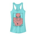 キャラクター タンクトップ 【 LICENSED CHARACTER MARVEL SPIDER-MAN FAR FROM HOME SIMPLE OUTLINE POSTER TANK TOP / CANCUN 】 キッズ ベビー マタニティ トップス パーカー