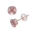 ローズ ゴールド イヤリング ピンク 【 DESIGNS BY GIOELLI 14K ROSE GOLD SIMULATED MORGANITE DOUBLET STUD EARRINGS / PINK 】 ジュエリー アクセサリー レディースジュエリー