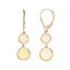 ゴールド イヤリング 【 JEWELMAK 14K GOLD OPAL LEVERBACK DROP EARRINGS / 14K GOLD 】 ジュエリー アクセサリー レディースジュエリー