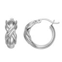 【★Fashion THE SALE★7/12午前10時迄】銀色 シルバー フープ イヤリング X" 【 UNBRANDED STERLING SILVER POLISHED HOOP EARRINGS / STERLING SILVER 】 ジュエリー アクセサリー レディースジュエリー