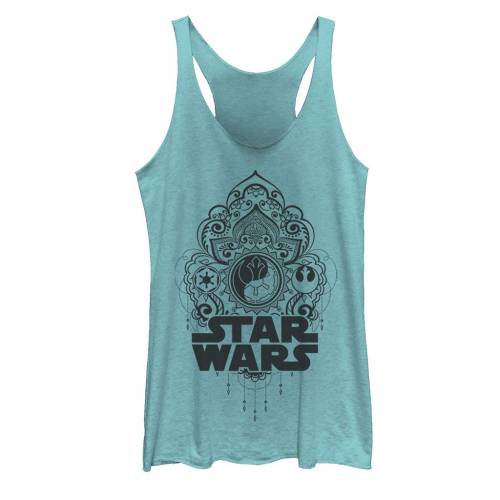 キャラクター ロゴ タンクトップ 青色 ブルー スターウォーズ 【 LICENSED CHARACTER STAR WARS GEOMETRIC LOGO TANK TOP / TAHITI BLUE 】 キッズ ベビー マタニティ トップス Tシャツ カットソー