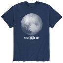 キャラクター グラフィック Tシャツ 青色 ブルー 【 LICENSED CHARACTER PLUTO NEVER FORGET GRAPHIC TEE / BLUE 】 メンズファッション トップス カットソー