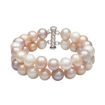 銀色 シルバー パール ブレスレット 【 SILVER UNBRANDED STERLING FRESHWATER CULTURED PEARL DOUBLE STRAND BRACELET MULTI NONE 】