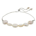 銀色 シルバー パール ブレスレット 白色 ホワイト 【 ALEURE PRECIOSO STERLING SILVER FRESHWATER CULTURED PEARL FRONTAL BRACELET / WHITE 】 ジュエリー アクセサリー レディースジュエリー