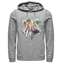 ハリーポッター フーディー パーカー ヘザー 【 HARRY POTTER HOGWARTS CREST WATERCOLOR HOODIE / ATHLETIC HEATHER 】 メンズファッション トップス スウェット トレーナー