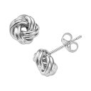 【★スーパーSALE★6/11午前2時迄】青色 ブルー 白色 ホワイト ゴールド イヤリング 【 UNBRANDED JORDAN BLUE 14K WHITE GOLD LOVE KNOT STUD EARRINGS / 14K WHITE GOLD 】 ジュエリー アクセサリー レディースジュエリー(4)