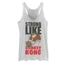 【★Fashion THE SALE★1/14迄】キャラクター グラフィック タンクトップ 白色 ホワイト ヘザー KONG&#34; 【 LICENSED CHARACTER NINTENDO STRONG LIKE DONKEY BARREL THROW GRAPHIC TANK / WHITE HEATHER 】 キッズ ベビー マタニティ トップス