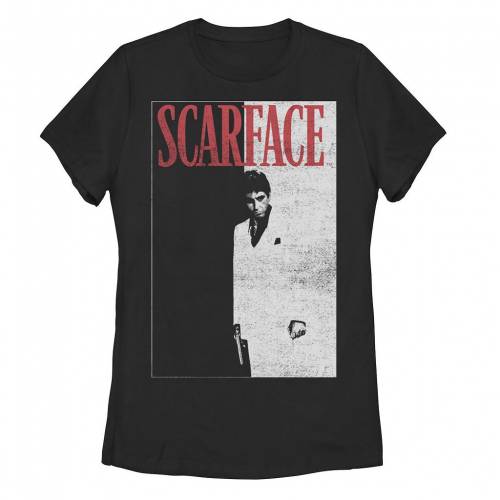 楽天スニケスキャラクター グラフィック Tシャツ 黒色 ブラック 【 LICENSED CHARACTER SCARFACE DISTRESSED MOVIE POSTER PHOTO GRAPHIC TEE / BLACK 】 キッズ ベビー マタニティ トップス カットソー