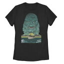 キャラクター 黒色 ブラック グラフィック Tシャツ 【 LICENSED CHARACTER UNIVERSAL MONSTERS CREATURE FROM THE BLACK LAGOON FILL GRAPHIC TEE / 】 キッズ ベビー マタニティ トップス カットソー