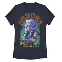 【★スーパーSALE★12/11深夜2時迄】キャラクター Tシャツ 紺色 ネイビー スターウォーズ: 【 LICENSED CHARACTER STAR WARS: THE CLONE WARS AHSOKA PORTRAIT TEE / NAVY 】 キッズ ベビー マタニティ トップス カットソー