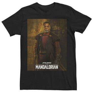 キャラクター Tシャツ 黒色 ブラック スターウォーズ: 【 LICENSED CHARACTER THE MANDALORIAN SEASON 2 GREEF KARGA POSTER TEE BLACK 】