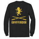 ハリーポッター ロゴ Tシャツ 黒色 ブラック 【 HARRY POTTER GRYFFINDOR CROSSED WANDS LOGO TEE / BLACK 】 メンズファッション トップス カットソー