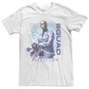 キャラクター ジャム 紫 パープル Tシャツ 白色 ホワイト スペースジャム 【 LICENSED CHARACTER SPACE JAM 2 GOON SQUAD PURPLE HUE PORTRAIT TEE / WHITE 】 メンズファッション トップス カットソー