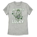 キャラクター グラフィック Tシャツ ヘザー ST. PATTY'S 【 LICENSED CHARACTER MARVEL HULK INCREDIBLY LUCKY GRAPHIC TEE / ATHLETIC HEATHER 】 キッズ ベビー マタニティ トップス カットソー