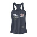 タンクトップ 藍色 インディゴ JUNIOR'S 【 UNBRANDED THE FUTURE IS INCLUSIVE EMBLEM STAMPS TANK / INDIGO 】 キッズ ベビー マタニティ トップス