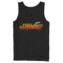 キャラクター ロゴ タンクトップ 黒色 ブラック スターウォーズ 【 LICENSED CHARACTER STAR WARS MILLENNIUM RETRO TITLE LOGO TANK TOP / BLACK 】 メンズファッション トップス