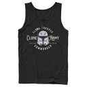 キャラクター アーミー タンクトップ 黒色 ブラック スターウォーズ 【 LICENSED CHARACTER STAR WARS CLONE ARMY EMBLEM TANK TOP / BLACK 】 メンズファッション トップス