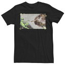 キャラクター クリエーション Tシャツ 黒色 ブラック メンズ 【 LICENSED CHARACTER THE CREATION OF ALIENS MURAL TEE BLACK 】