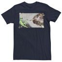 キャラクター クリエーション Tシャツ 紺色 ネイビー メンズ 【 LICENSED CHARACTER THE CREATION OF ALIENS MURAL TEE NAVY 】