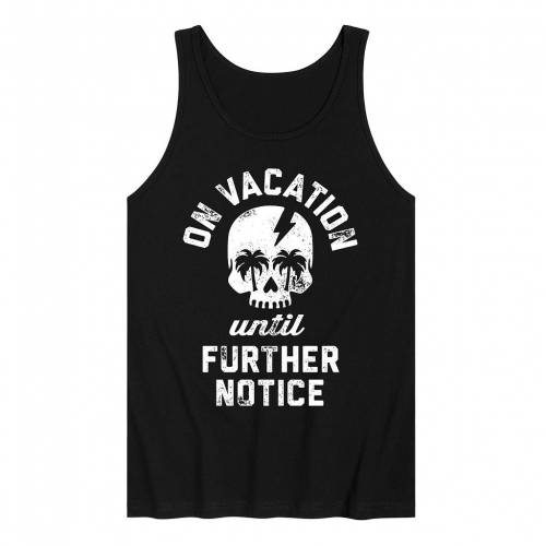 【★スーパーSALE★9/11深夜2時迄】キャラクター タンクトップ 黒色 ブラック 【 LICENSED CHARACTER VACATION UNTIL FURTER NOTICE TANK BLACK 】