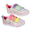 スケッチャーズ SKECHERS スニーカー 運動靴 2.0 【 Flip Kicks Twi-lites 2.0 Believe In Rainbows S Light-up Shoes 】 White Multi