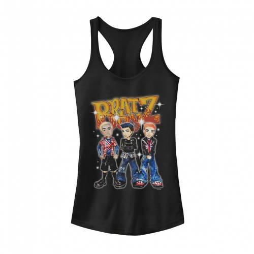 キャラクター タンクトップ 黒色 ブラック 【 LICENSED CHARACTER BRATZ PUNK Z GROUP SHOT TANK / BLACK 】 キッズ ベビー マタニティ トップス パーカー