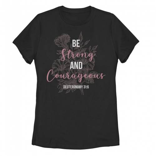 ブランド名Unbranded性別womens, juniors (teens)商品名Be Strong And Courageous&amp;#34; Deuteronomy 31:6 Floral Teeカラー/Black