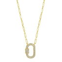 【★Fashion THE SALE★1/14迄】ネックレス 【 MC COLLECTIVE CUBIC ZIRCONIA CARABINER LOCK NECKLACE / 】 ジュエリー アクセサリー レディースジュエリー ペンダント