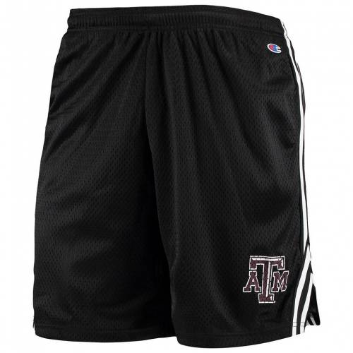 チャンピオン 黒色 ブラック テキサス アギーズ チーム ラクロス ショーツ ハーフパンツ テキサスA&M 【 TEAM LACROSSE CHAMPION BLACK SHORTS TAM 】