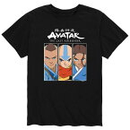 キャラクター Tシャツ 黒色 ブラック 【 LICENSED CHARACTER AVATAR SOKKA AANG KATARA TEE / BLACK 】 メンズファッション トップス カットソー