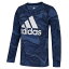 ǥ ADIDAS   T  S 4-7 Warped Camo Logo Tee  Navy