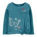 カーターズ CARTER'S ジャージー Tシャツ 【 Butterfly Side Knot Jersey Tee 】 Teal