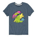 ニコロデオン グラフィック Tシャツ 青色 ブルー 【 NICKELODEON RUGRATS REPTAR SHREDS GRAPHIC TEE / BLUE 】 キッズ ベビー マタニティ トップス カットソー