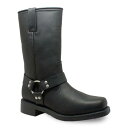 ブーツ 黒色 ブラック ワークブーツS 【 ADTEC HARNESS WATERPROOF WORK BOOTS / BLACK 】 メンズ