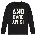 キャラクター スウェットシャツ トレーナー 黒色 ブラック 【 LICENSED CHARACTER IS MY QUAD OK SWEATSHIRT / BLACK 】 メンズファッション トップス