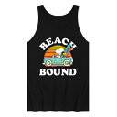 キャラクター タンクトップ 黒色 ブラック 【 LICENSED CHARACTER PEANUTS BEACH BOUND TANK TOP / BLACK 】 メンズファッション トップス