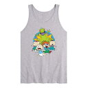 LICENSED CHARACTER タンクトップ 【 Rugrats Running From Reptar Tank 】 Grey