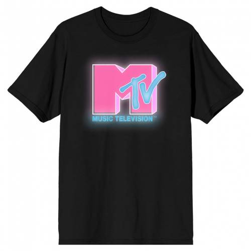 【★Fashion THE SALE★7/12午前10時迄】キャラクター Tシャツ 黒色 ブラック 【 LICENSED CHARACTER MTV MUSIC TELEVISION TEE / BLACK 】 メンズファッション トップス カットソー