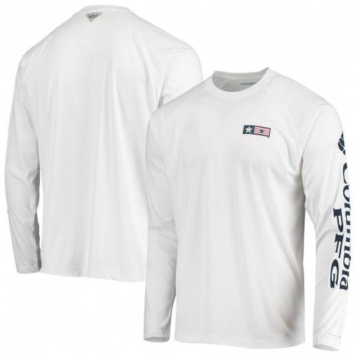 白色 ホワイト ヒューストン アストロズ ラグラン スリーブ Tシャツ 長袖 【 SLEEVE UNBRANDED COLUMBIA WHITE AMERICANA TERMINAL TACKLE OMNISHADE RAGLAN TSHIRT AST 】