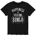キャラクター Tシャツ 【 LICENSED CHARACTER HAPPINESS IS YELLING BINGO TEE / 】 メンズファッション トップス カットソー