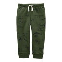 カーターズ CARTER'S ベビー 赤ちゃん用 フリース フリースパンツ 【 Toddler S Pull-on Fleece Pants 】 Olive Dino