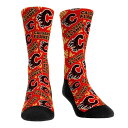 靴下 カルガリー フレームス ロゴ クルー 【 UNBRANDED ROCK EM SOCKS CALGARY FLAMES LOGO SKETCH CREW / FLM MULTI 】 インナー 下着 ナイトウエア メンズ レッグ