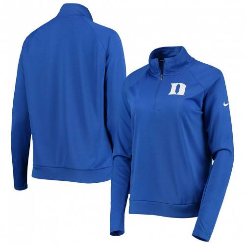 ナイキ デューク 青色 ブルー デビルス ラグラン パフォーマンス ジャケット ブルーデビルス 【 NIKE ROYAL PACER RAGLAN PERFORMANCE QUARTERZIP JACKET DUK BLUE 】