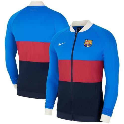 ナイキ 青色 ブルー ラグラン フルジップ トラック ジャケット トラックジャケット 【 NIKE BLUE BARCELONA I96 ANTHEM RAGLAN FULLZIP BAR 】